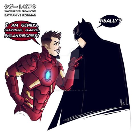 BATMAN x IRON MAN .